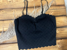 Load image into Gallery viewer, Floral Padded Crop Cami - Black