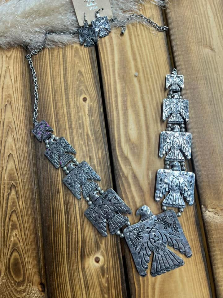 Thunderbird Necklace & Earring Set