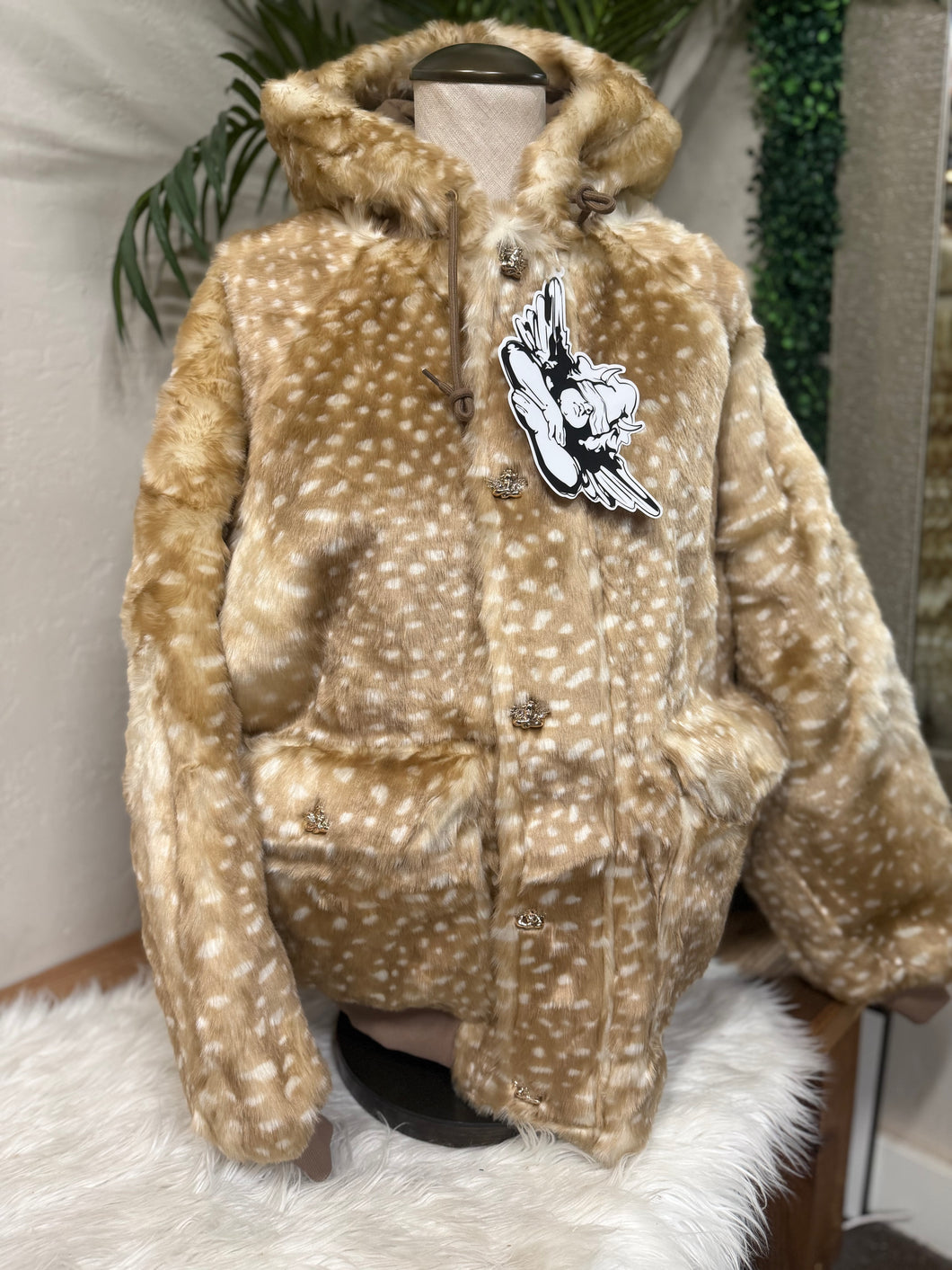 BOYS LIE - Fawn Over Me Faux Fur Jacket