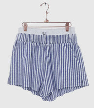 Load image into Gallery viewer, Striped Faux Layered Lounge Shorts