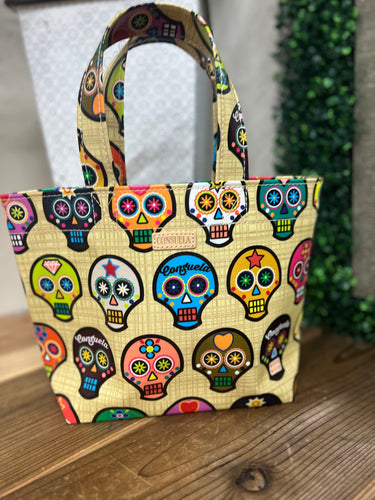Consuela Sugar Skull Grab N Go Tote - Size: Mini