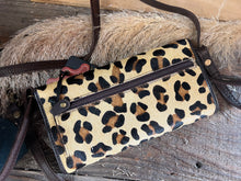 Load image into Gallery viewer, Hair on Hide Wallet/Crossbody Style - Leopard