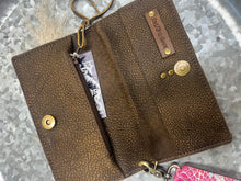 Load image into Gallery viewer, Keep It Gypsy Fallon Wristlet Wallet -  Pink Python