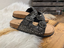 Load image into Gallery viewer, Berkely Rhinestone Slides - Black