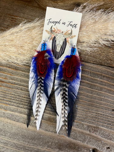 4th Kalispell Feather Earrings