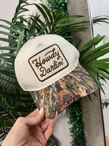 Embroidered Howdy Darlin’ Hat - Camo