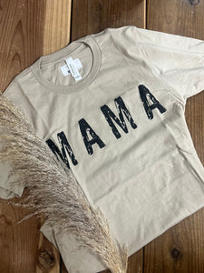 MAMA Taupe Graphic Tee