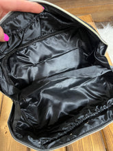 Load image into Gallery viewer, Black Weave Cosmetic Travel Bag
