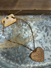 Load image into Gallery viewer, Pink Panache Rhinestone Heart Necklace