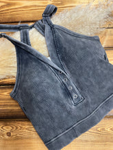 Load image into Gallery viewer, Reba Back Cutout Brami - Ash Black