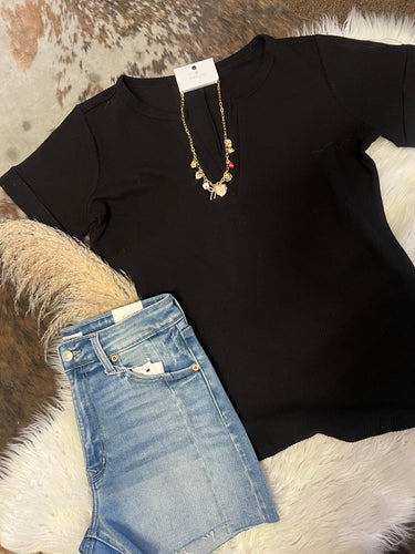 Simply Put Waffle Knit Top