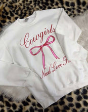 Load image into Gallery viewer, Cowgirls Need Love Sweatshirt - FINAL SALE