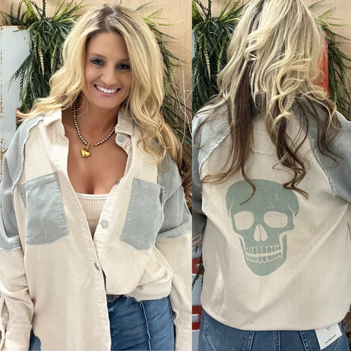 Corduroy Skull Back Shacked