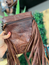 Load image into Gallery viewer, American Darling Small Crossbody - Turquoise W/Silver Splatter