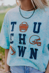 Touchdown Embroidered Football Tee