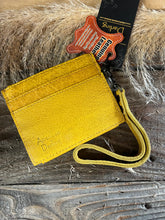Load image into Gallery viewer, Genuine Leather Wristlet/Card Holder - Mustard