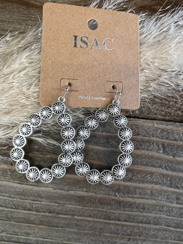 Concho Tear Drop Earrings