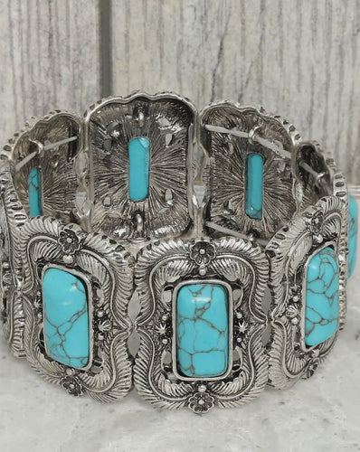 Western Concho Strerch Bracelet