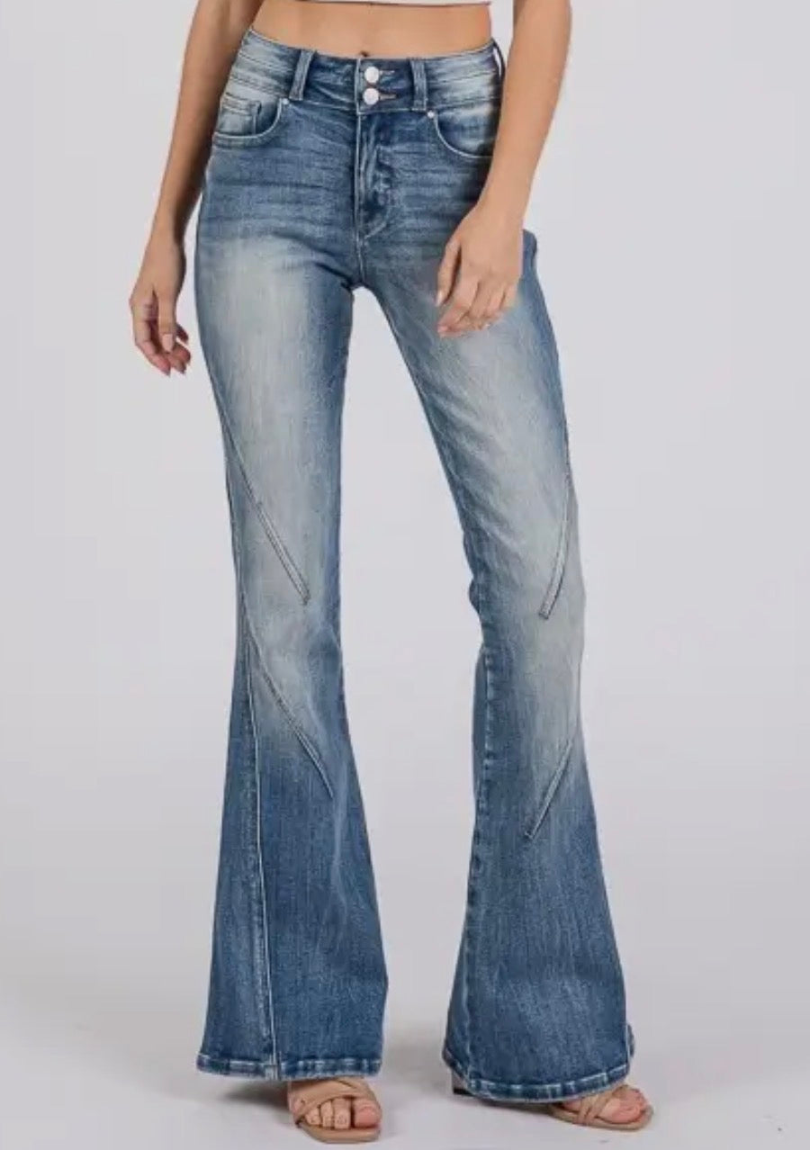 Double Button Flares - 34