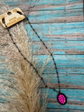 Load image into Gallery viewer, Pink Panache Oval Cluster Necklace - Pink Crystals