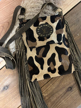 Load image into Gallery viewer, Keep It Gypsy - Leopard Fringe Crossbody