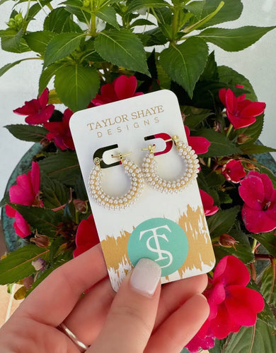 Taylor Shaye - Greer Pearl Hoops