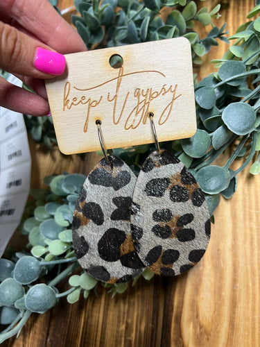 Keep it Gypsy Leopard Earrings