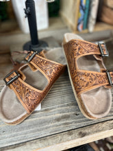 Load image into Gallery viewer, Samantha Tooled Sandals