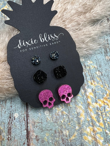 Trio Halloween Earring Set