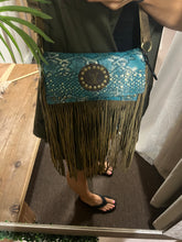 Load image into Gallery viewer, Keep It Gypsy Turquoise &amp; Gold Python Crossbody