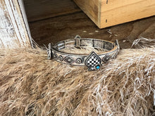 Load image into Gallery viewer, Western Checkered Spade Stretch Bracelet