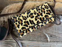 Load image into Gallery viewer, Hair on Hide Wallet/Crossbody Style - Leopard
