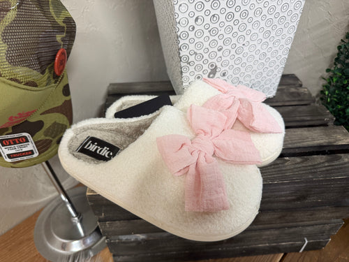 Pink Bow Slippers
