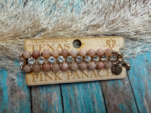 Load image into Gallery viewer, Pink Panache Pull String Bracelet - Peach
