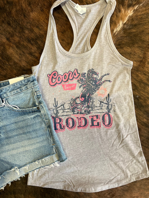 CACTUS RODEO TANK - HEATHER GRAY