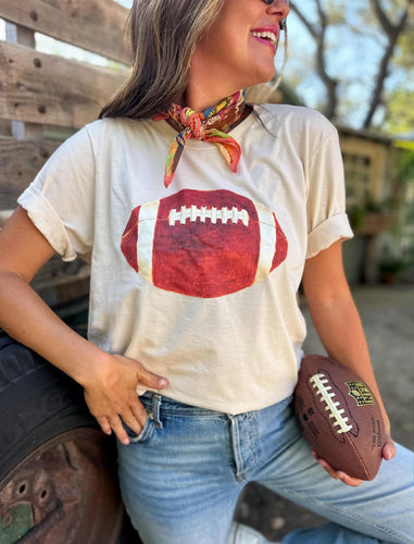 Football Watercolor Tee