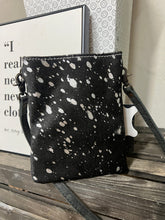Load image into Gallery viewer, American Darling Small Crossbody - Black W/Silver Acid Splatter