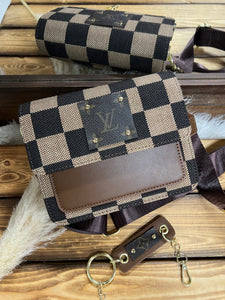 Small Checkered Crossbody