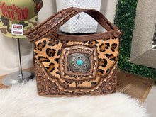 Load image into Gallery viewer, AD LEOPARD CONCHO FRONT BAG