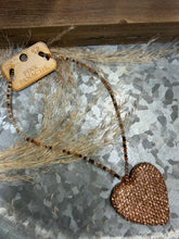 Load image into Gallery viewer, Pink Panache Rhinestone Heart Necklace