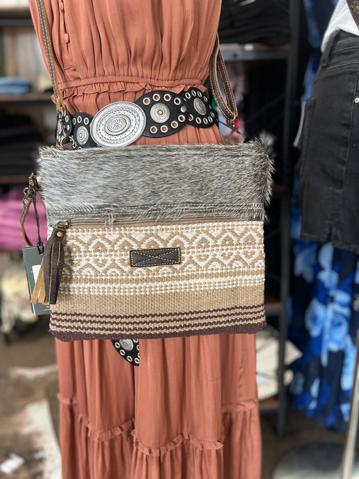 PAMMY HOH WEAVE BOTTOM CROSSBODY