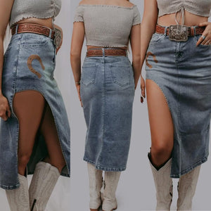 Lucky Girl Denim Skirt