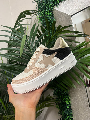 VIVA NUDE STAR SNEAKERS