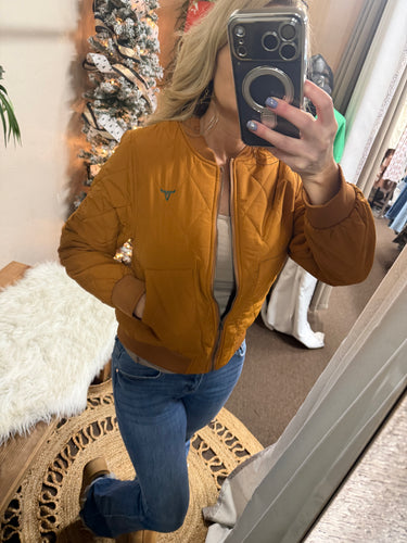 Quilted Camel Jacket