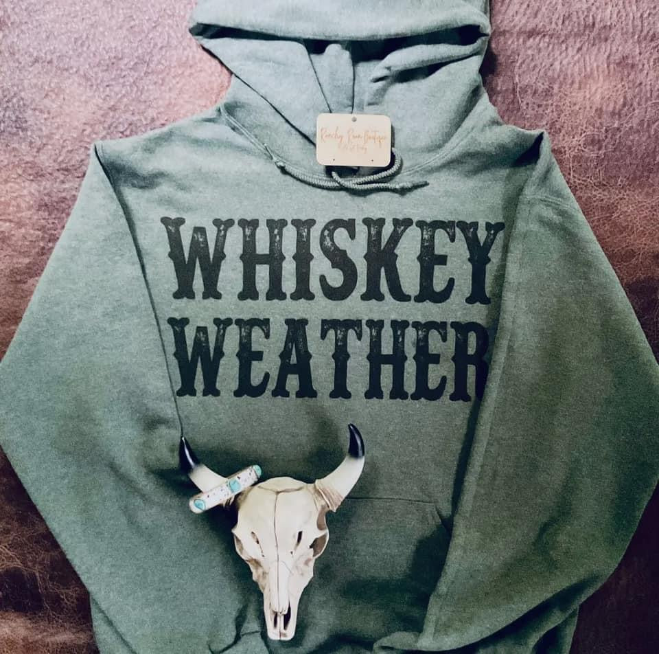 OLIVE WHISKEY WEATHER HOODIE