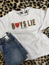 Load image into Gallery viewer, Boy's Lie Caitlyn Coded Boyfriend Tee - White