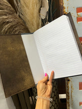 Load image into Gallery viewer, HOH Gunmental Shimmer Leather Notebook