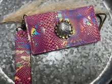 Load image into Gallery viewer, Keep It Gypsy Fallon Wristlet Wallet -  Pink Python