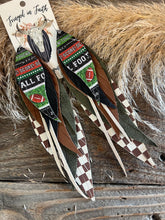 Load image into Gallery viewer, One of a Kind Western Football Stack Earrings
