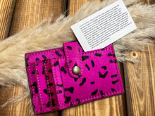 Load image into Gallery viewer, Keep It Gypsy Electric Pink Leopard Card Holder